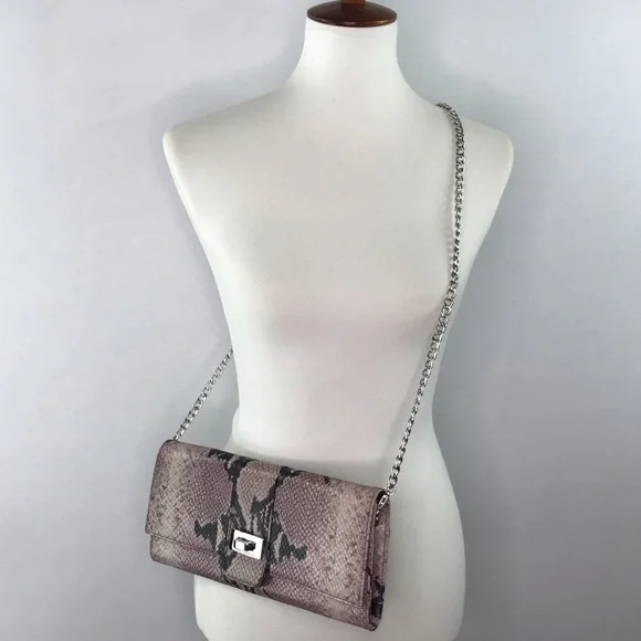 Marina Rinaldi Snakeskin Crossbody Clutch Bag - Picture 2 of 15